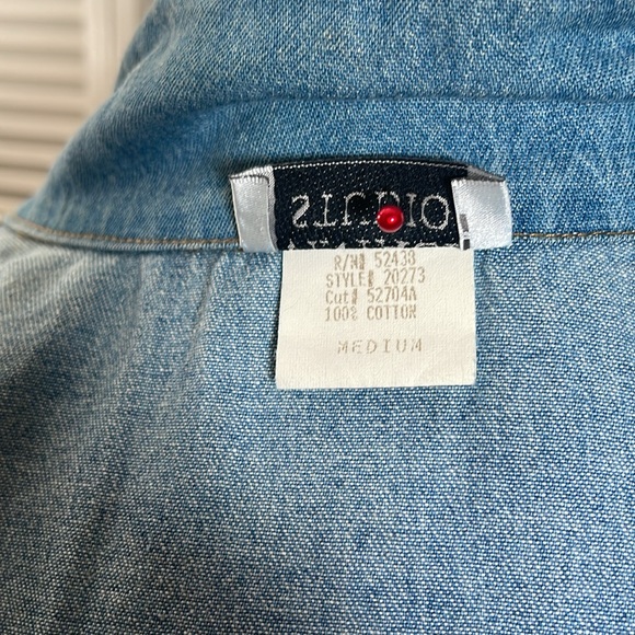 NEW. Vintage Studio, Denim Dress, M. Button up. - Picture 12 of 16
